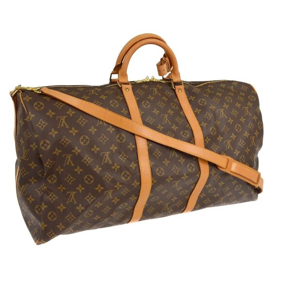Louis Vuitton Monogram Keepall Bandouliere 60 Duffle Bag M41412 VI0933 NQ01219 - Picture 2 of 9